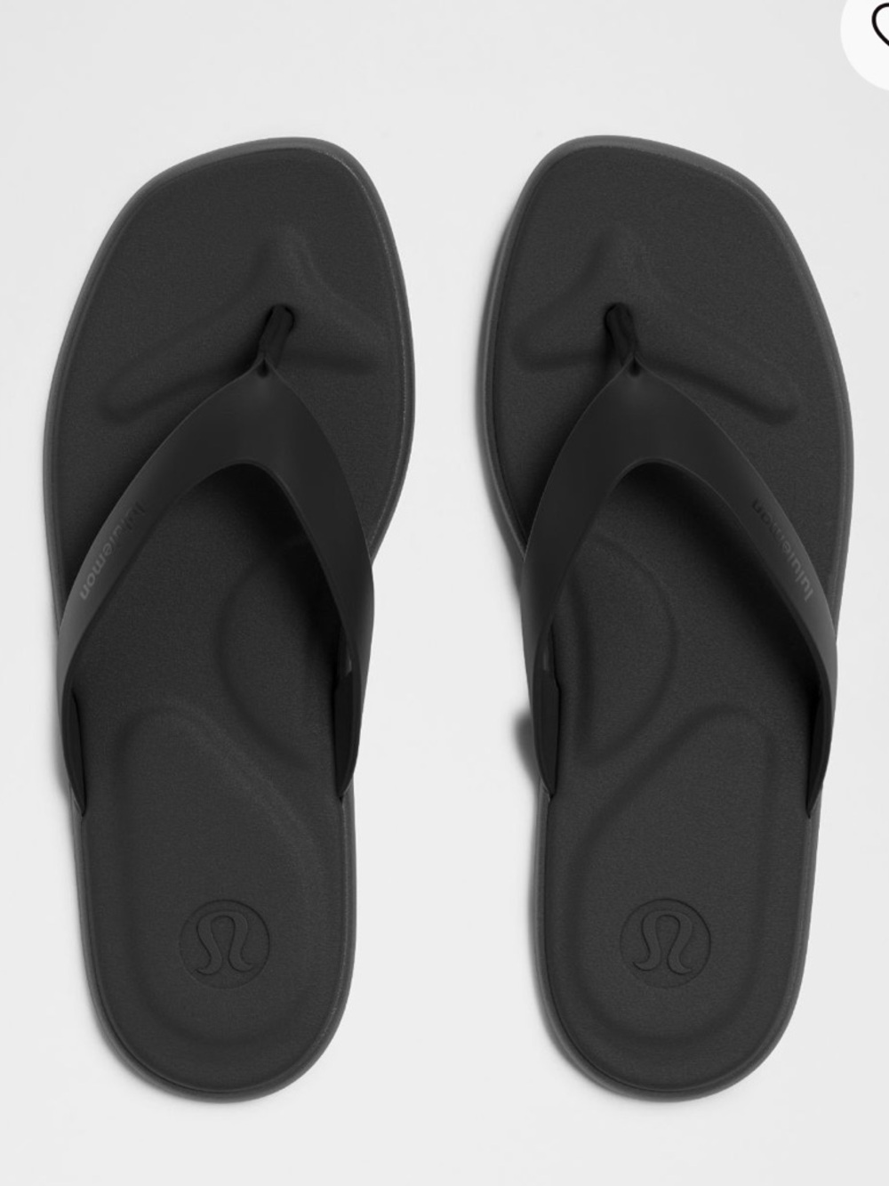 lululemon athletica Restfeel Black Women's Flip-Flop Sandals